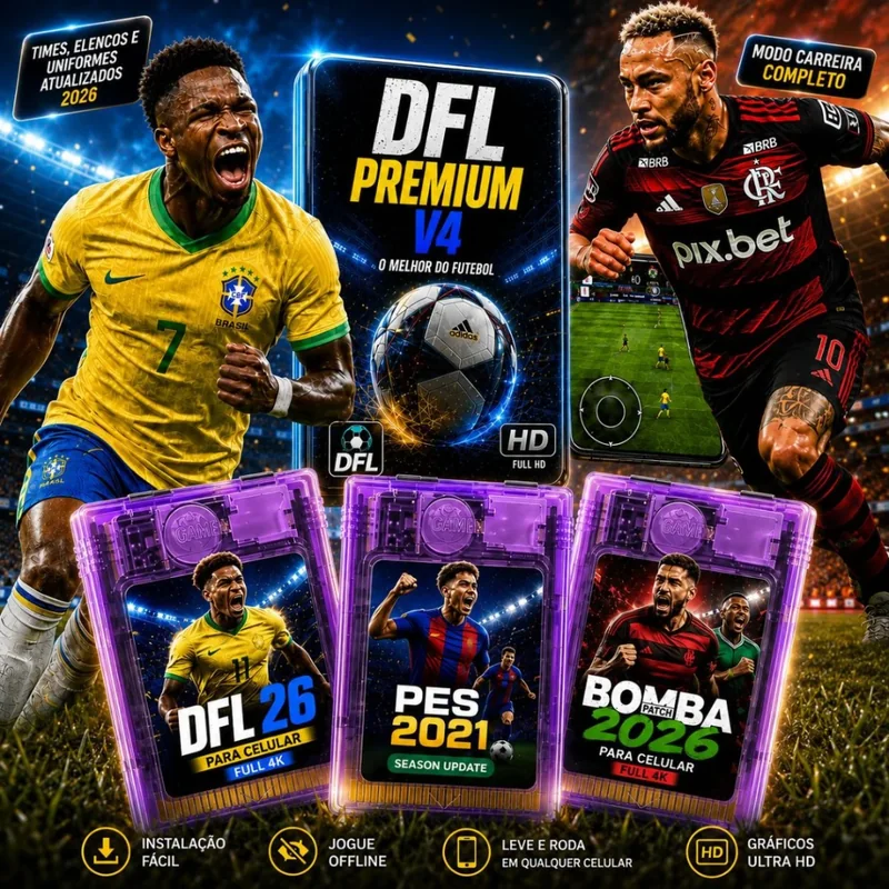 Capas dos jogos inclusos no Plano Completo DFL 26