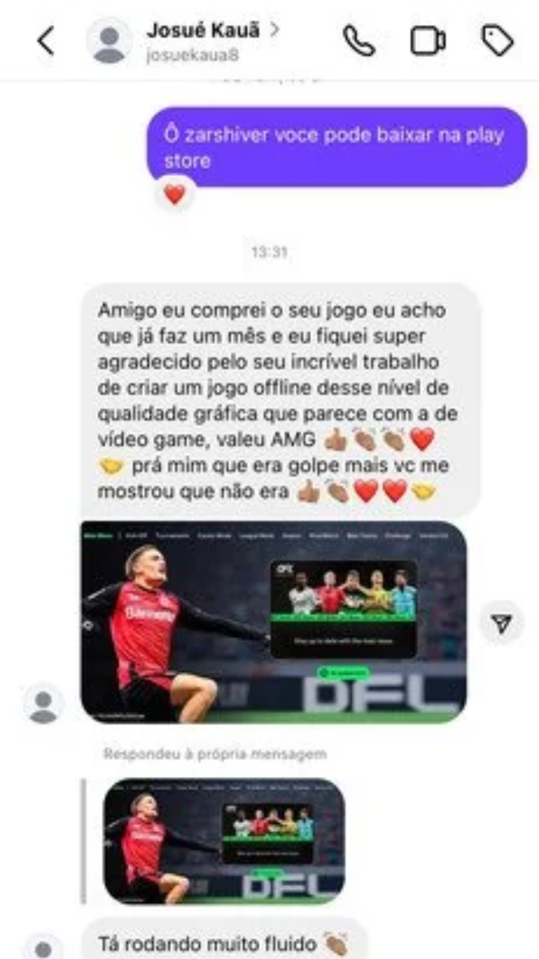 Depoimento de cliente sobre o DFL 26